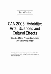Hybridity: Arts, Sciences and Cultural Effects
